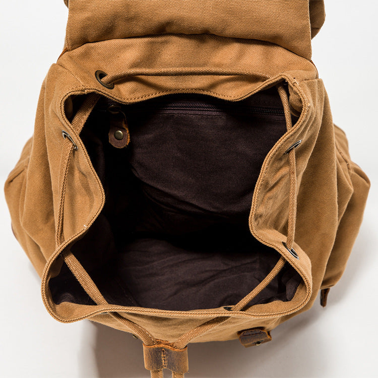 Versatile Large Capacity Canvas Backpack for Travel