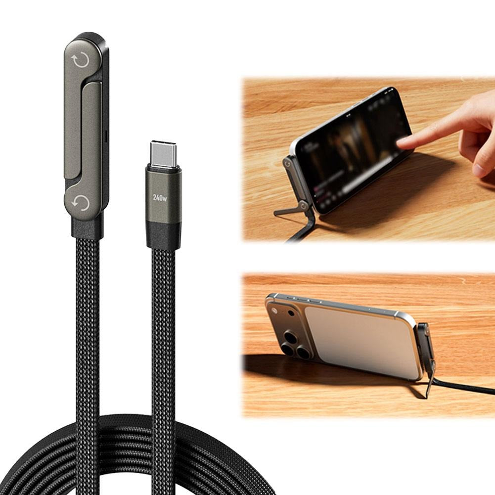 240W Foldable Charging Cable with Bracket