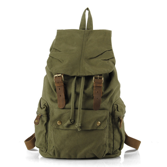 Versatile Large Capacity Canvas Backpack for Travel